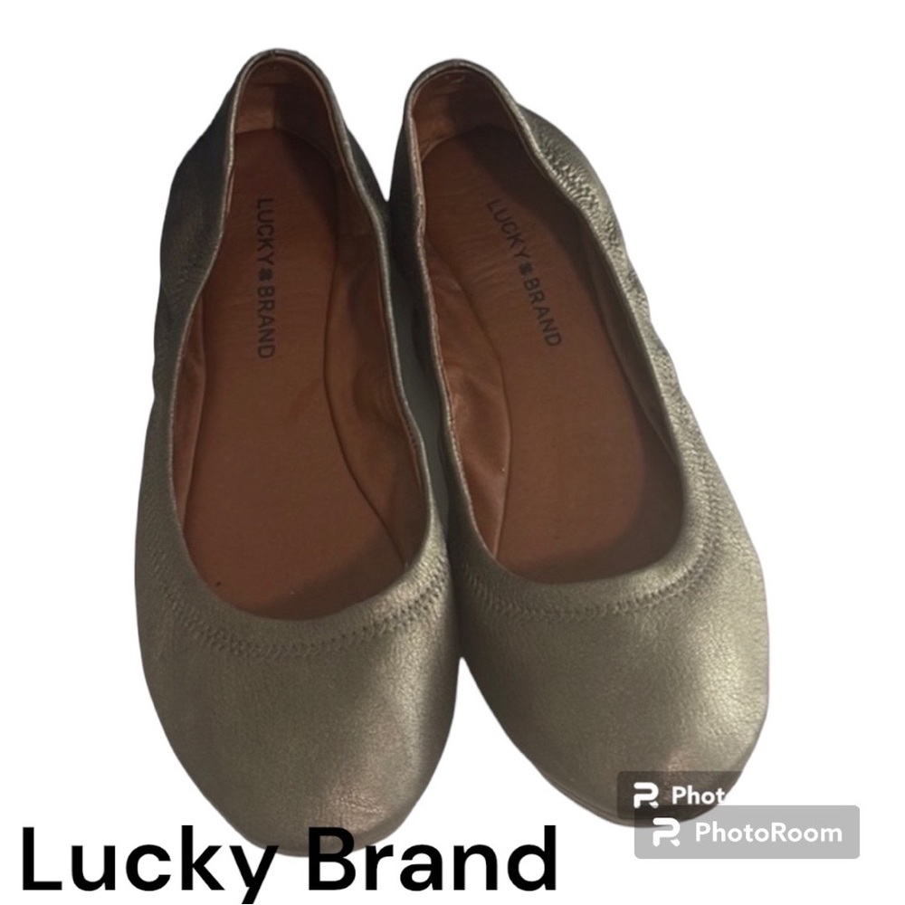 LUCKY EMMIE BRONZE PEWTER FLATS